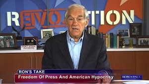 Ron Paul: ‘State Department’s Free Press Hypocrisy’