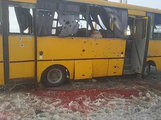 Civilian Bus Attacked in Ukraine, Washington Blames Rebels