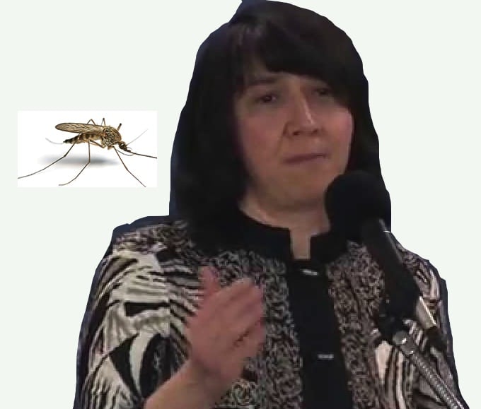 Bionic Mosquito Draws Blood From Cathy Young