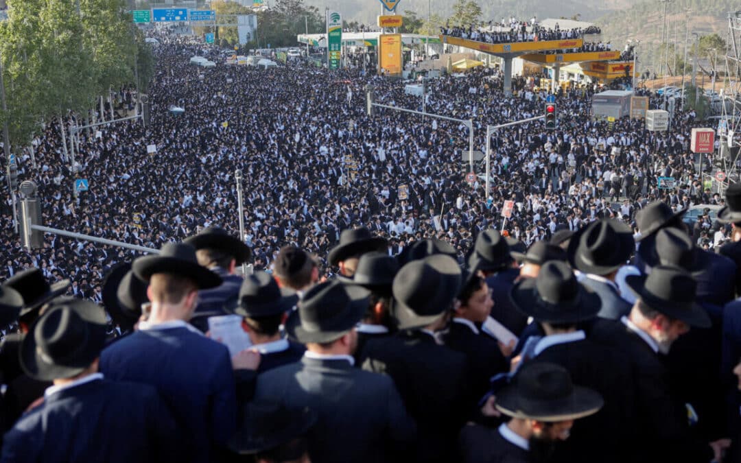 Huge Protest in Israel Against Military Draft