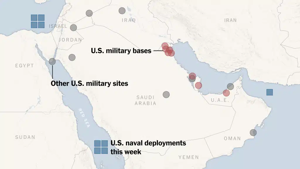 US Bases middle east